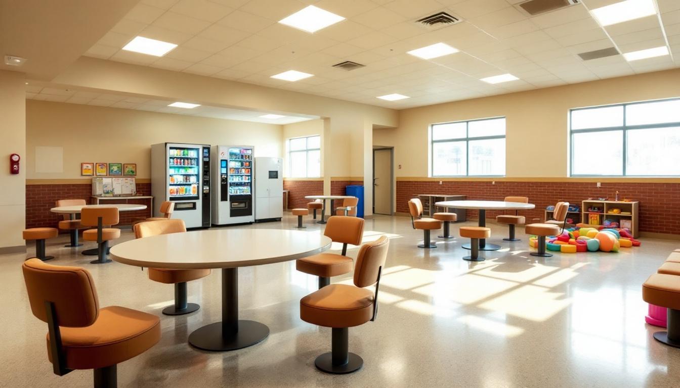 Visitation area at Kingman Prison