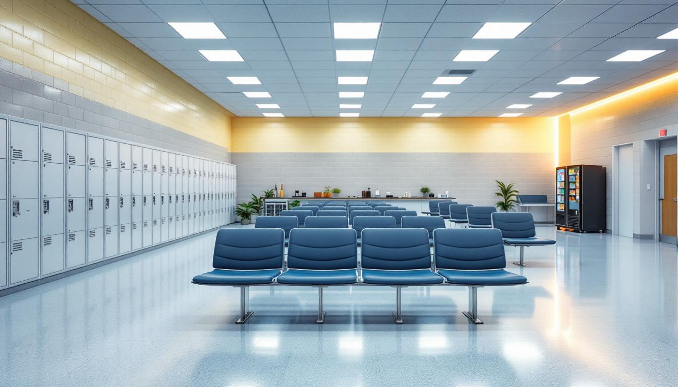 Visitation area at Arizona State Prison Complex Tucson