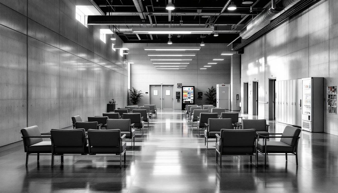 Visitation facilities and waiting area at Arizona State Prison Complex
