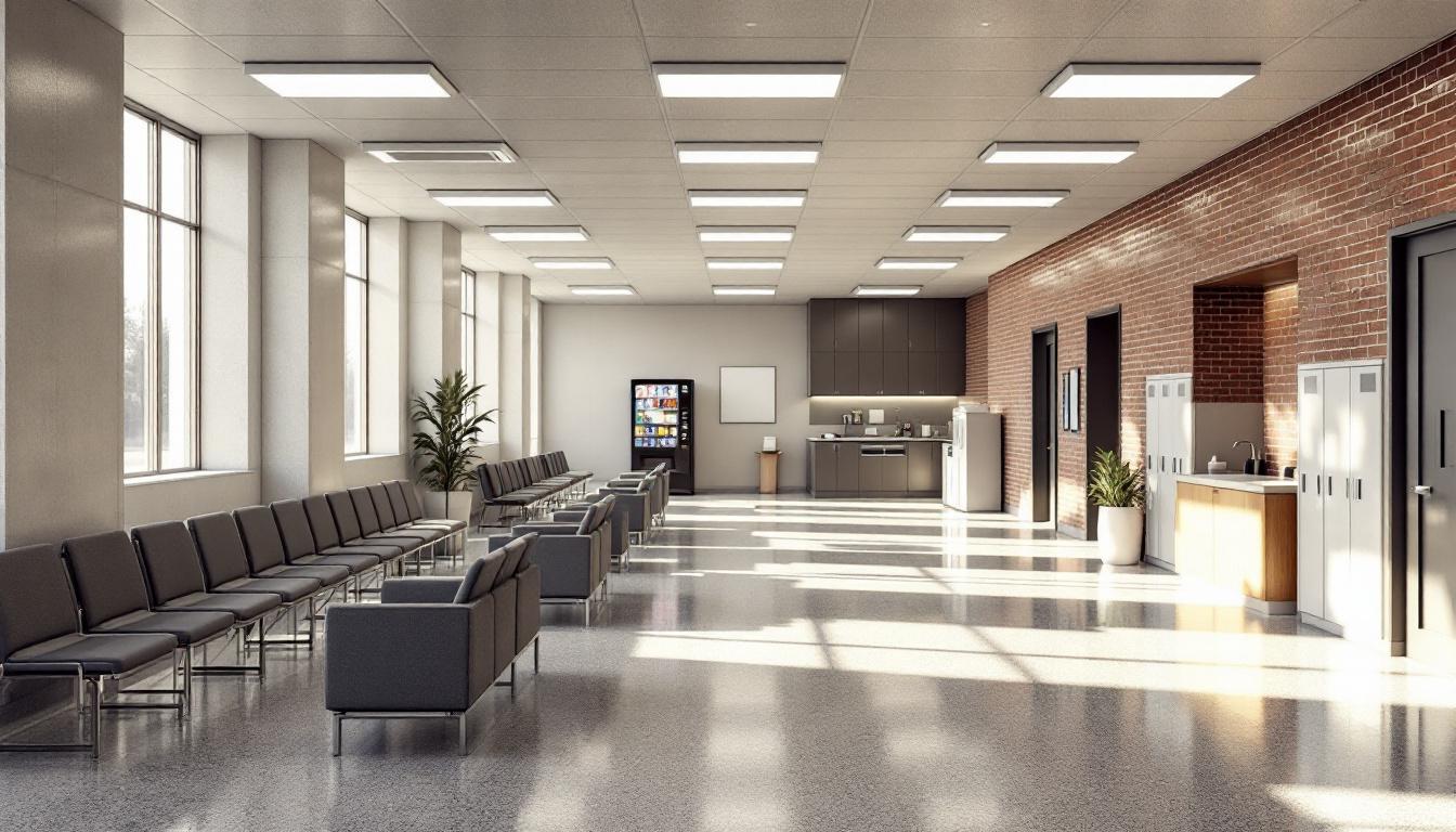 Visitation facilities and waiting area at Arizona State Prison Complex