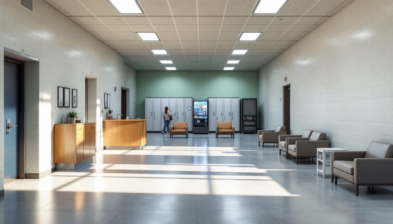 Visitation facilities and waiting area at Arizona State Prison Complex