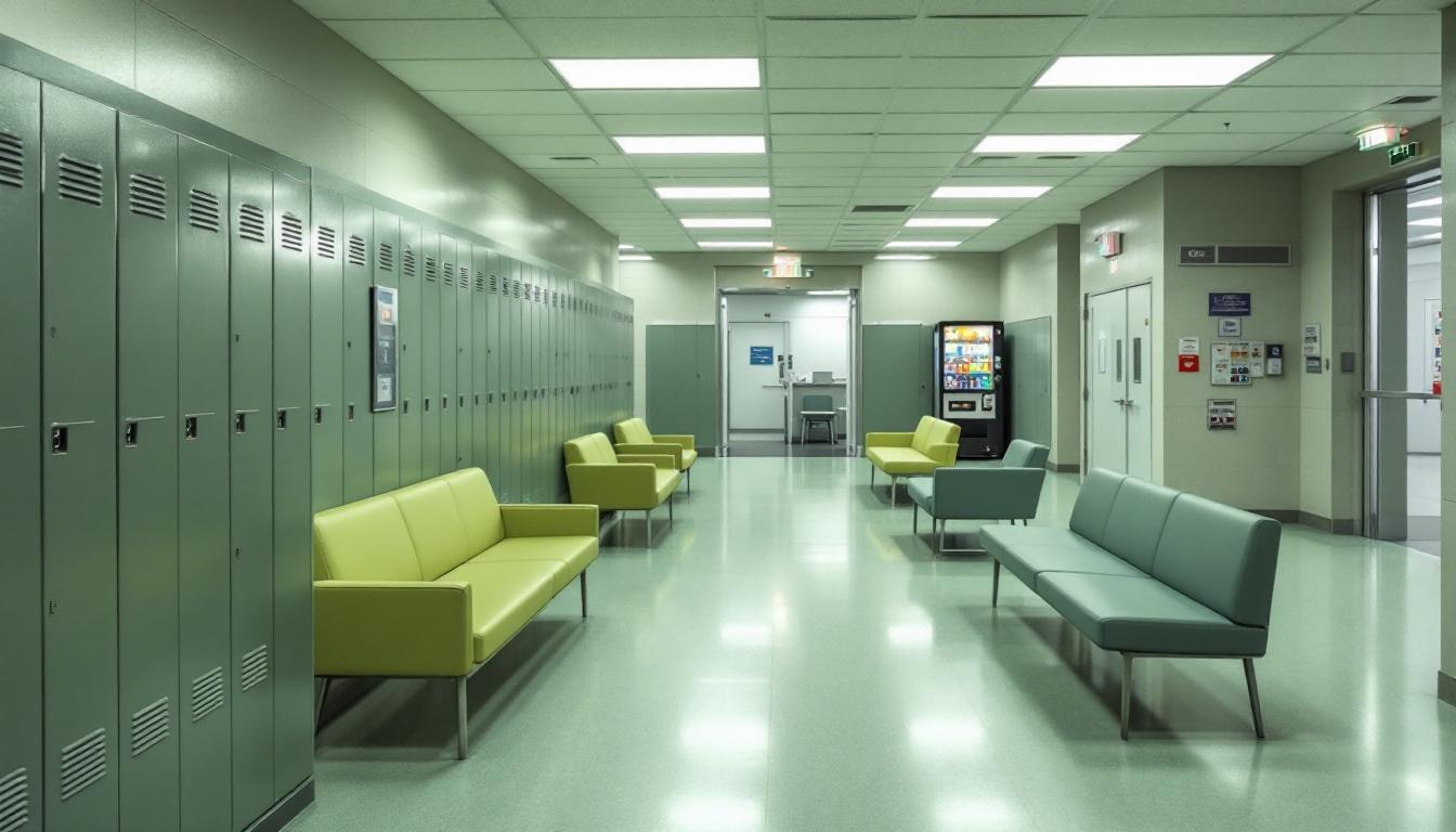 Visitation area at United States Penitentiary - Tucson
