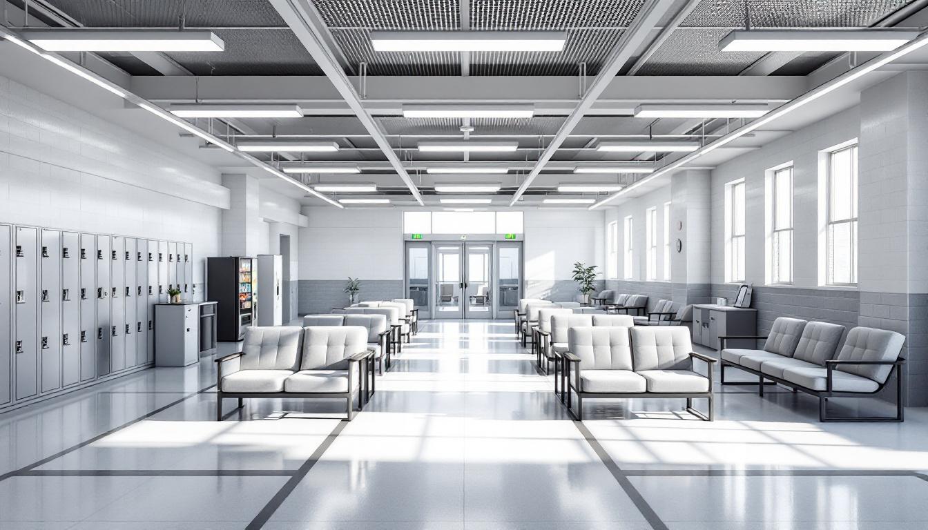 Visitation facilities and waiting area at Arizona State Prison Complex