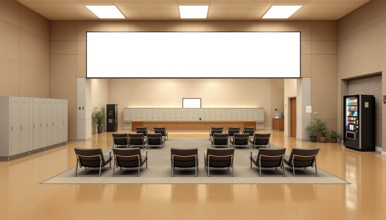 Visitation facilities and waiting area at State Prison Florence West