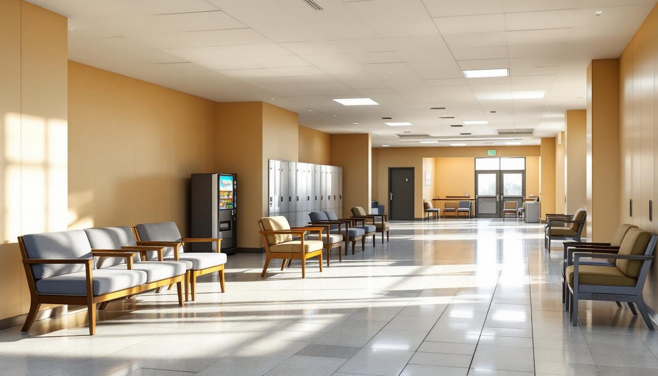 Visitation facilities and waiting area at Arizona State Prison Complex - Florence