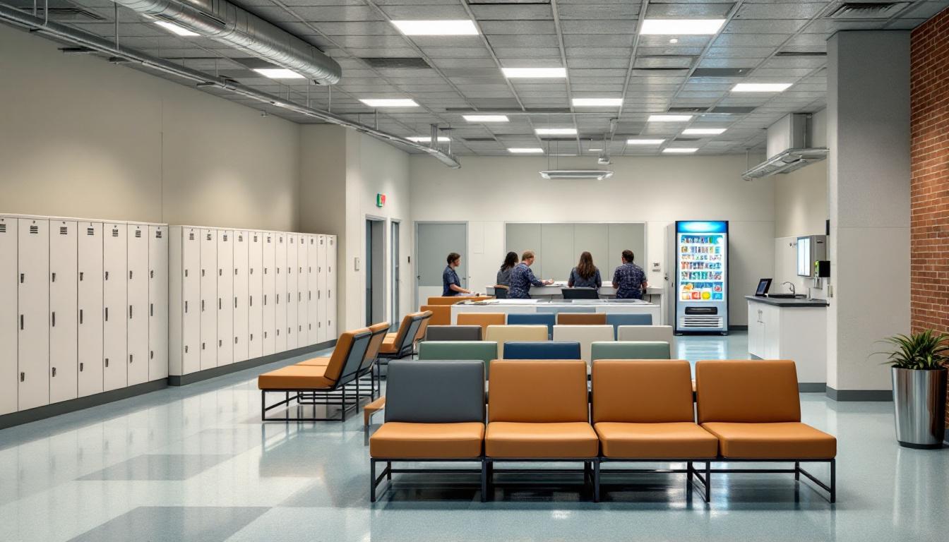 Visitation area at Pima County Adult Detention Complex