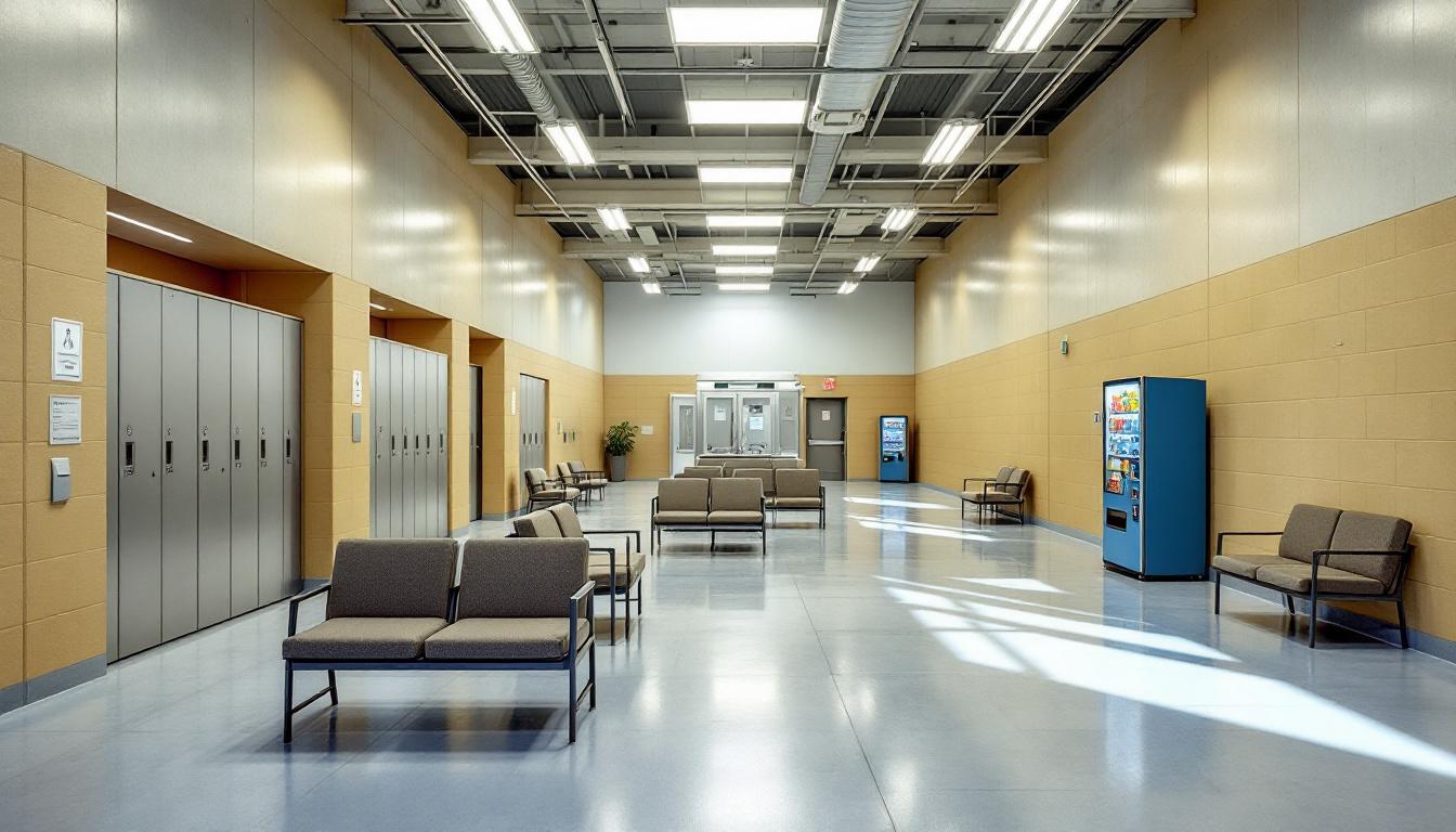 Visitation facilities and waiting area at ASPC Florence- South Unit