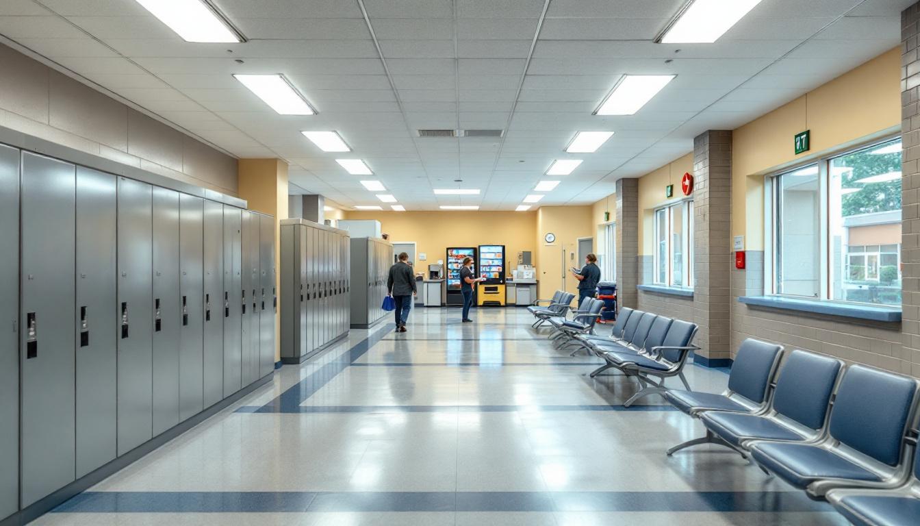 Visitation area at Graham Unit Visitation - Arizona State Prison Complex – Safford