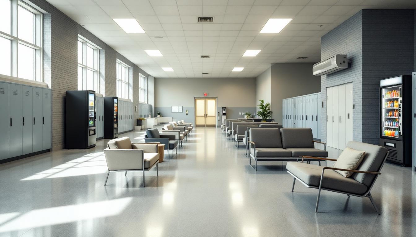 Visitation facilities and waiting area at Mohave County Jail