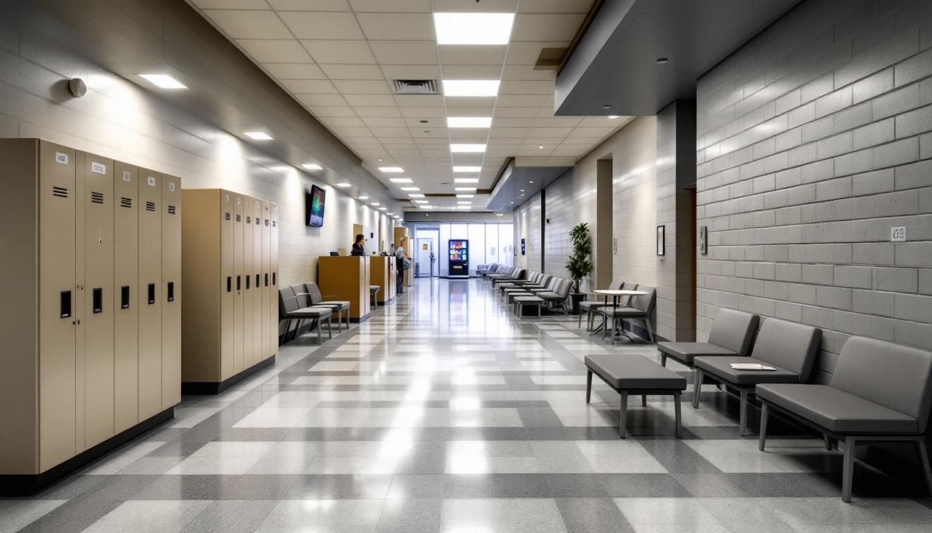 Visitation facilities and waiting area at Lumley Unit
