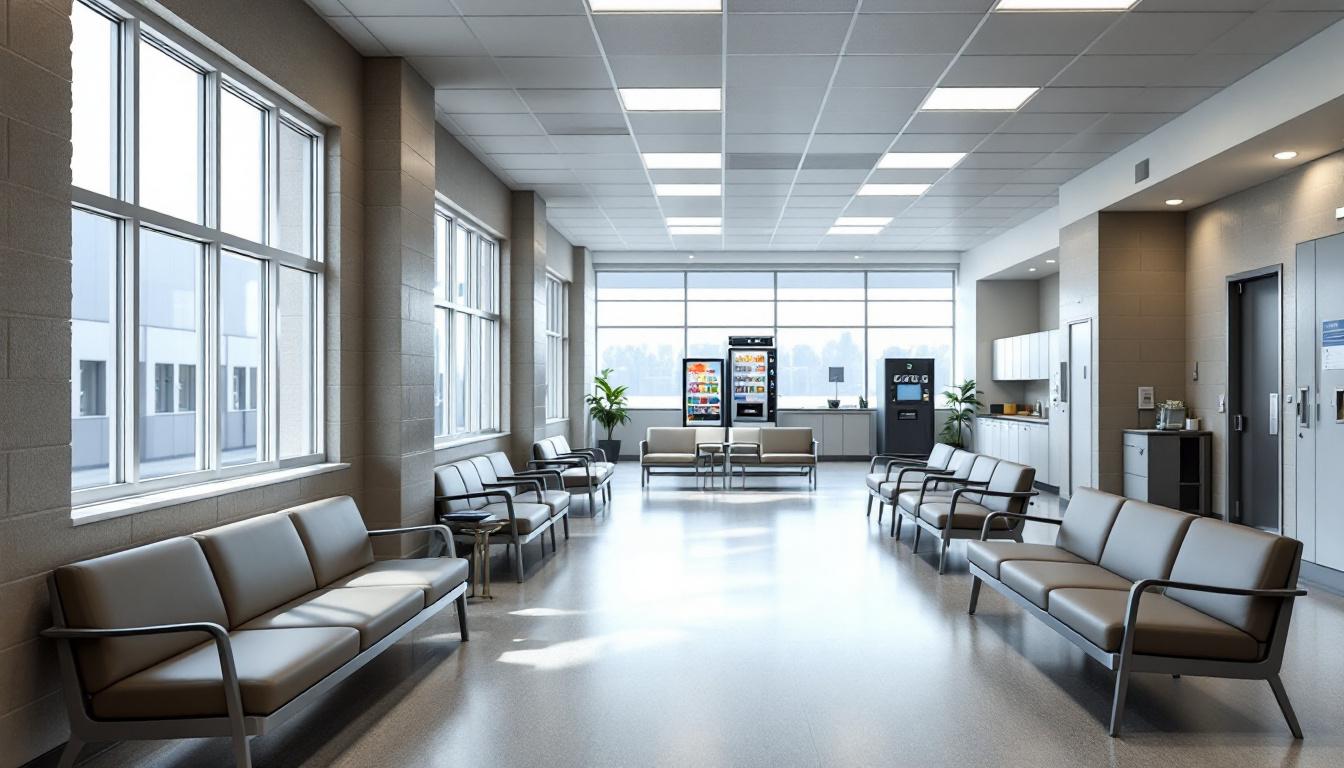 Visitation facilities and waiting area at Arizona State Prison Complex