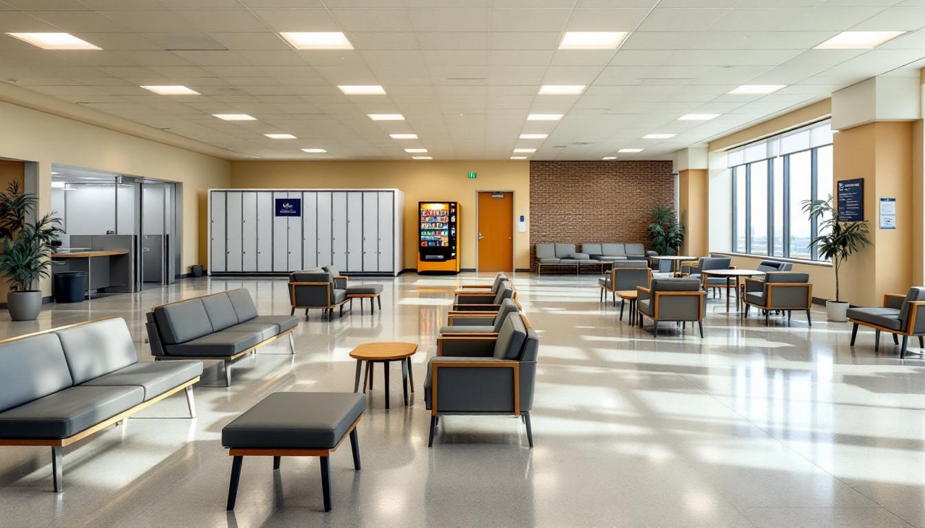 Visitation facilities and waiting area at Rincon Unit Visitation-Arizona State Prison Complex Tucson