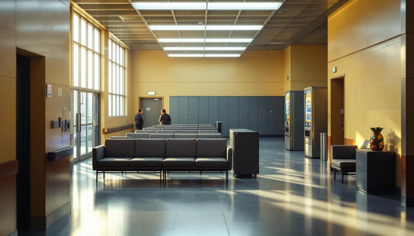 Visitation facilities and waiting area at Arizona State Prison Complex - Florence