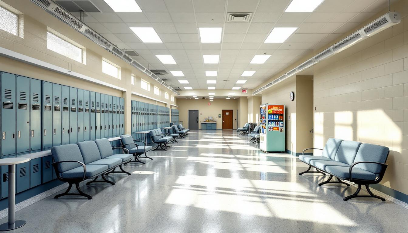 Visitation facilities and waiting area at Arizona State Prison Complex