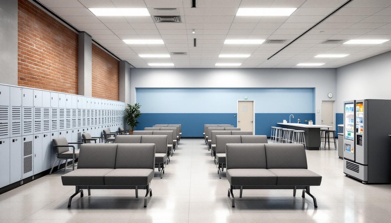 Visitation facilities and waiting area at Pinal County Sheriff Office