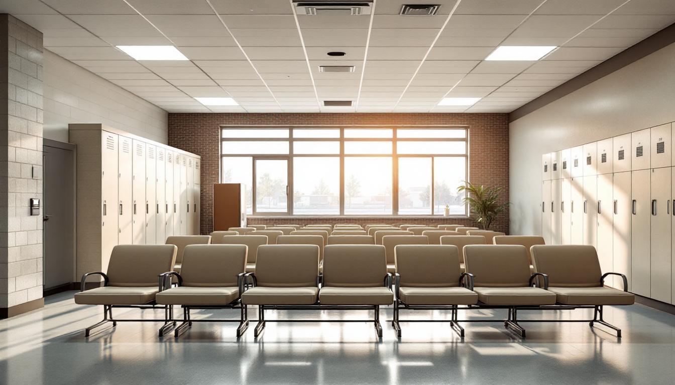 Visitation facilities and waiting area at Arizona Department of Corrections Perryville