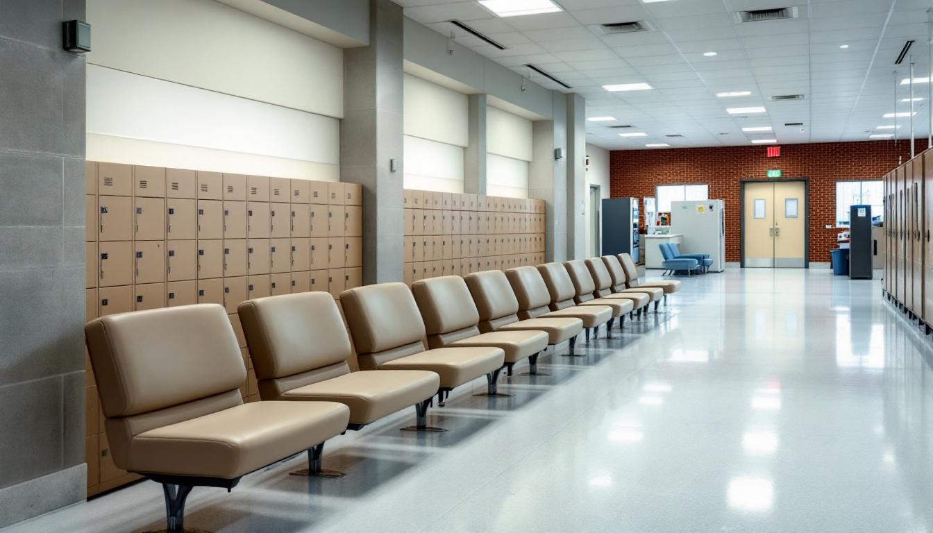 Visitation facilities and waiting area at Arizona State Prison Complex