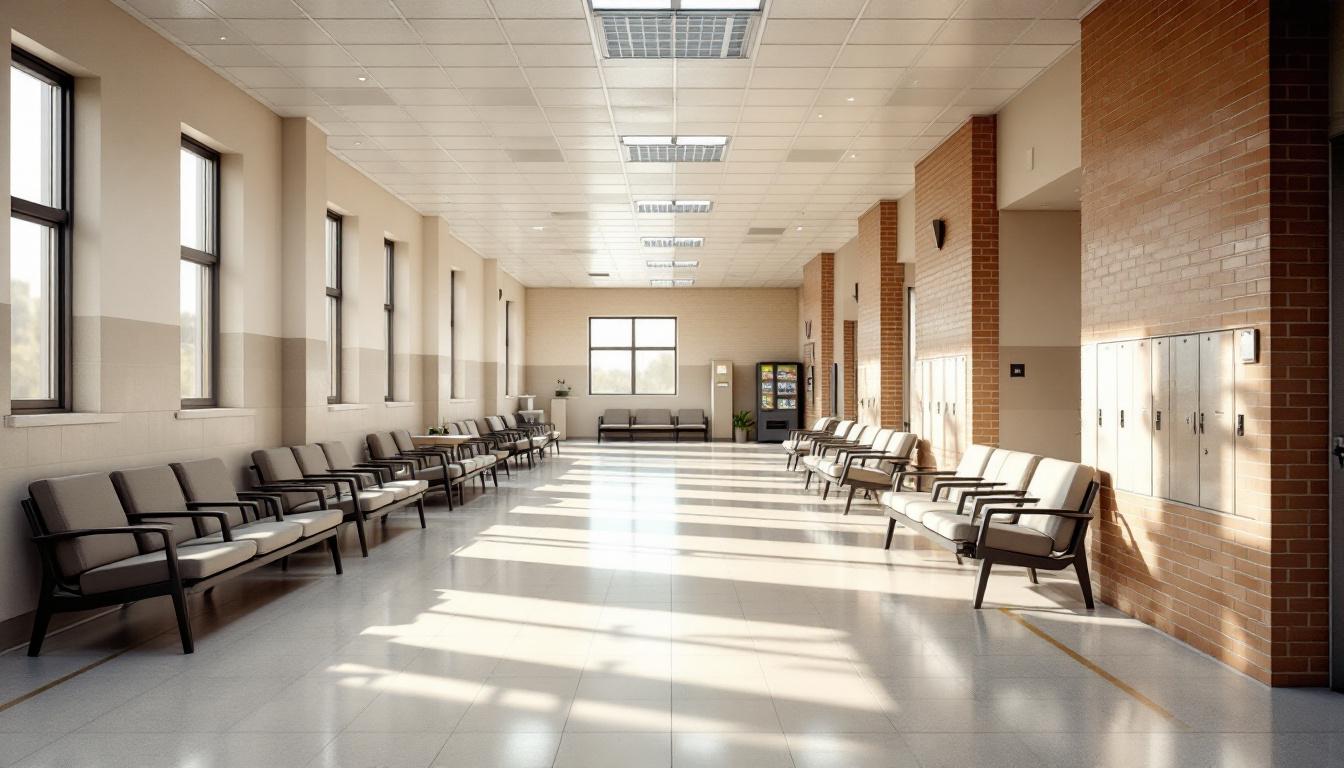 Visitation area at San Luis Regional Detention and Support Center