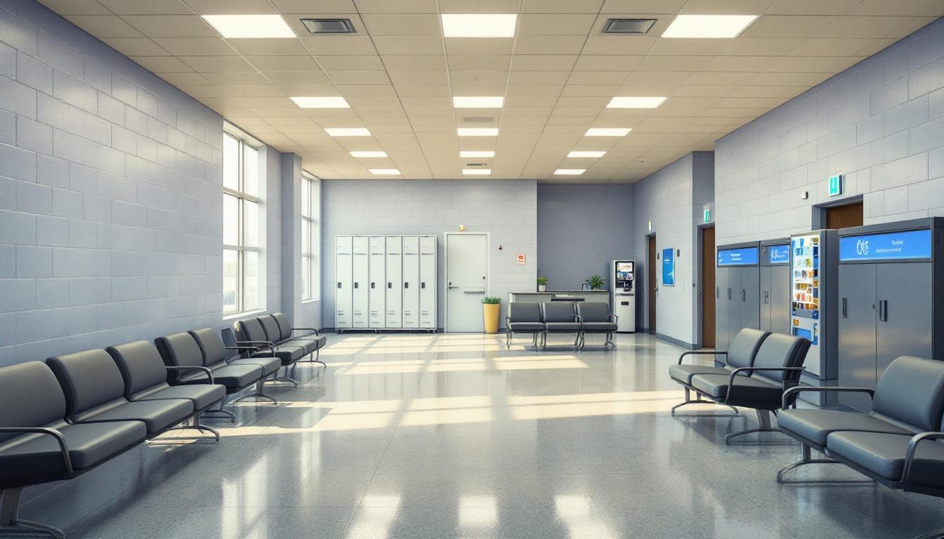 Visitation facilities and waiting area at Arizona State Prison Complex