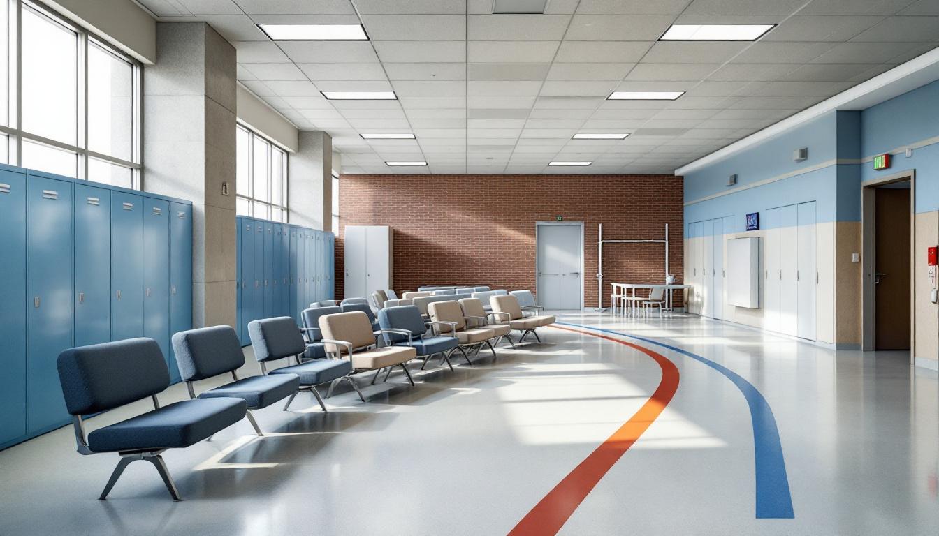 Visitation facilities and waiting area at ASPC Florence- South Unit