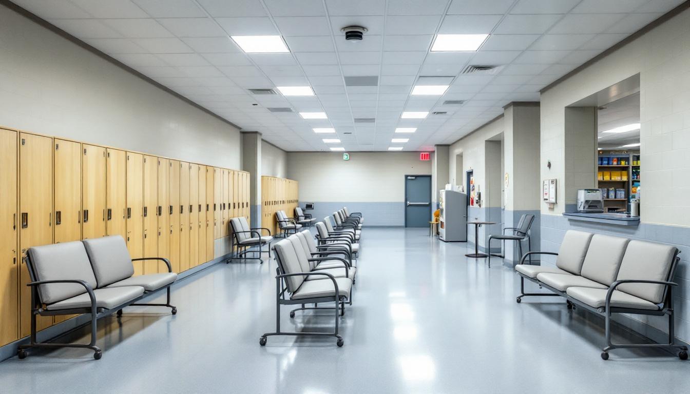Visitation facilities and waiting area at ASPC -Winslow