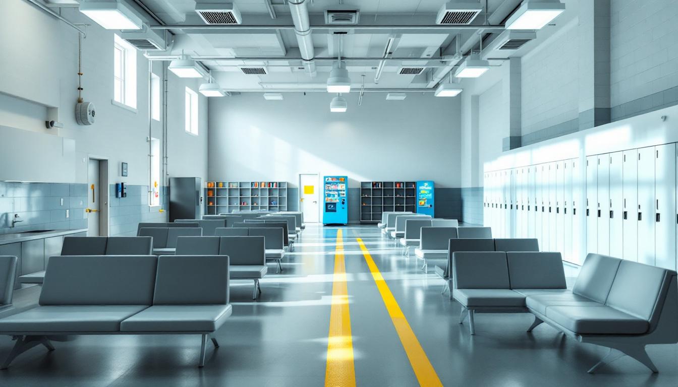 Visitation facilities and waiting area at Arizona State Prison Complex