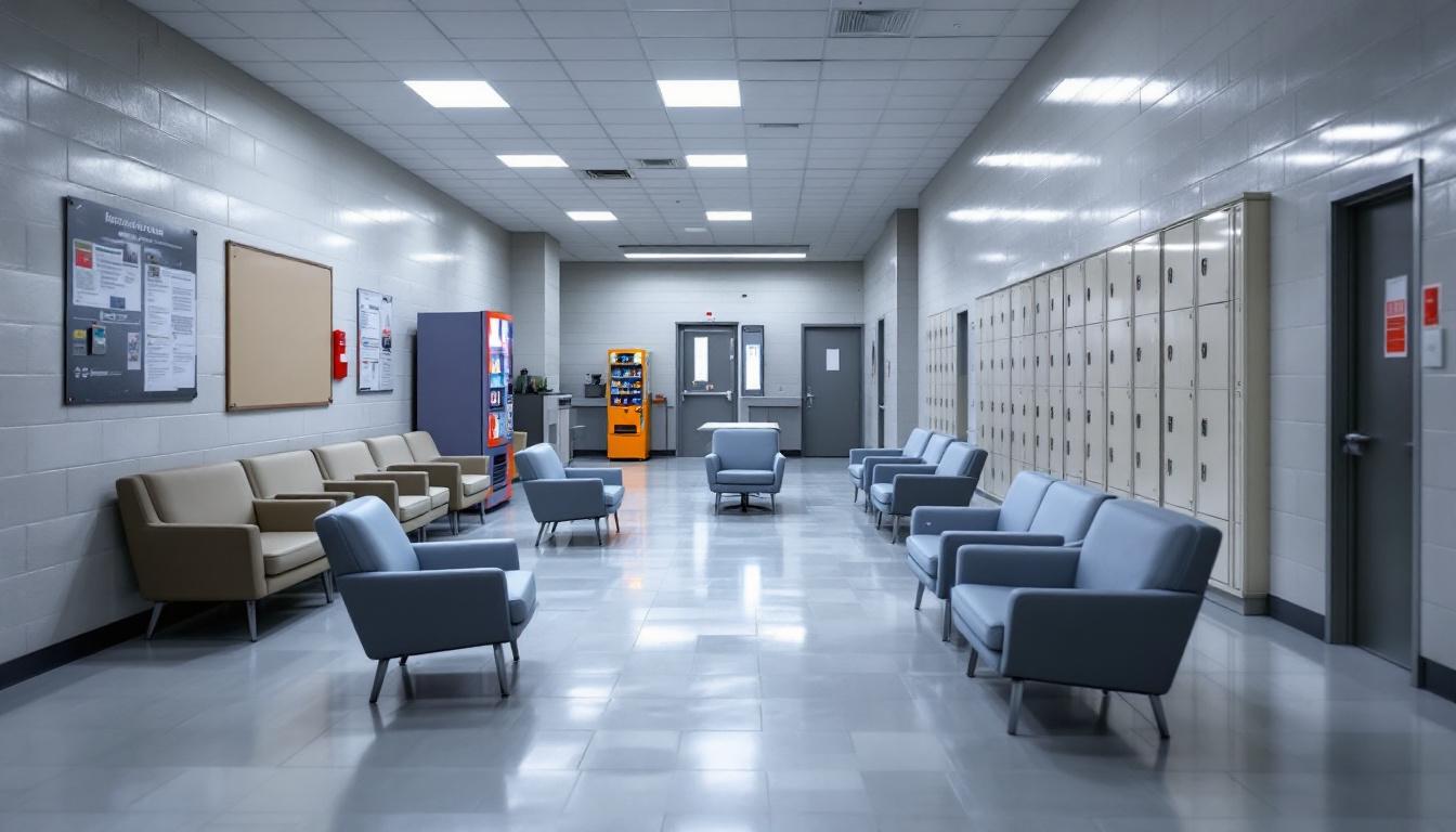 Visitation area at Cochise County Jail