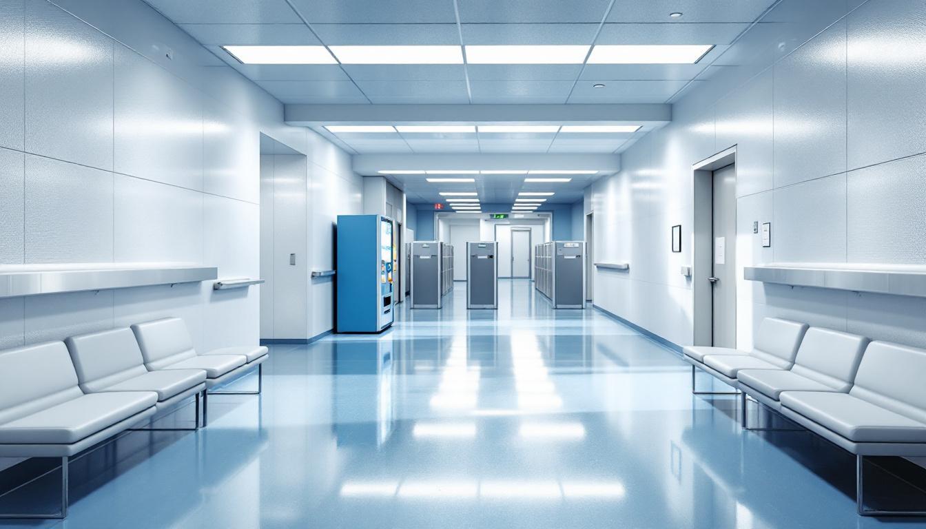 Visitation facilities and waiting area at St Brides Correctional Center