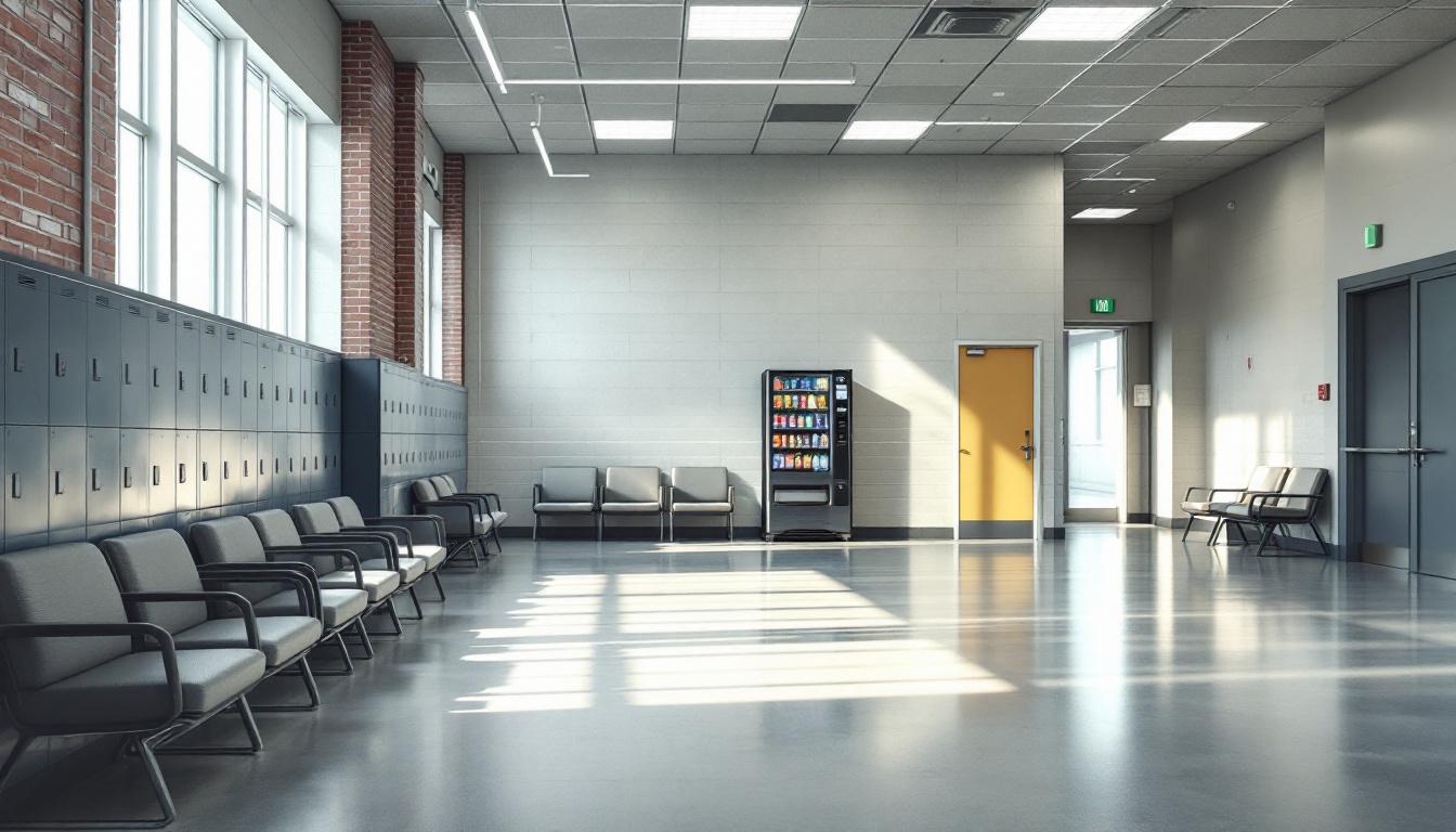 Visitation area at FCI Petersburg Low