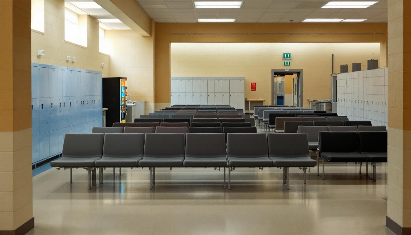 Visitation area at Keen Mountain Correctional Center