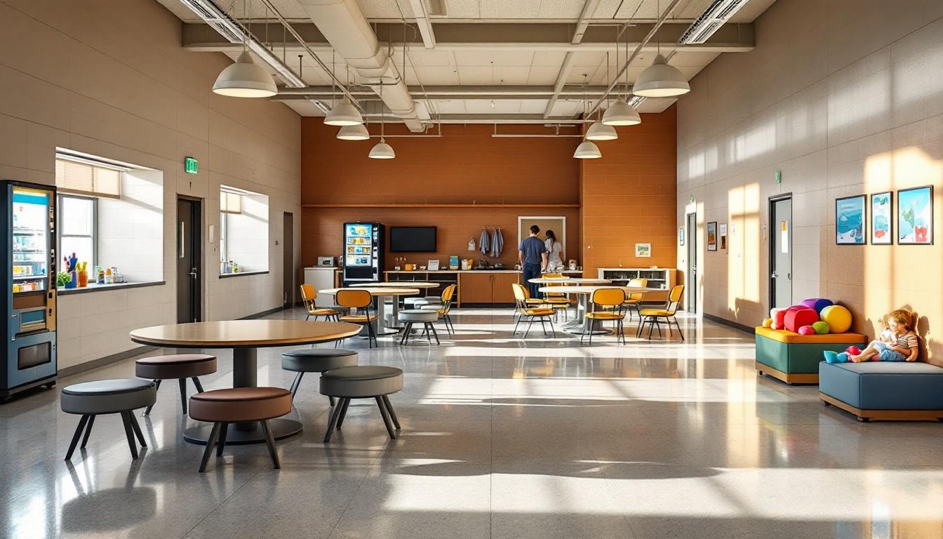 Visitation area at South Side Regional Jail