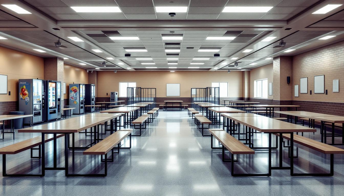 Visitation area at Fairfax County Detention Center