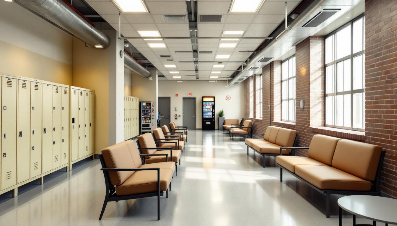 Visitation facilities and waiting area at Patrick County Sheriff's Office