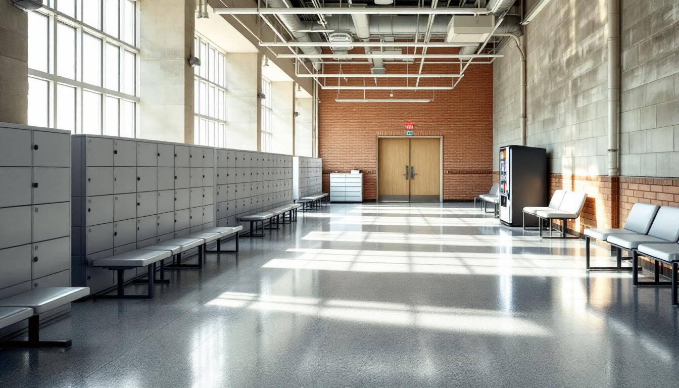 Visitation facilities and waiting area at Middle River Regional Jail