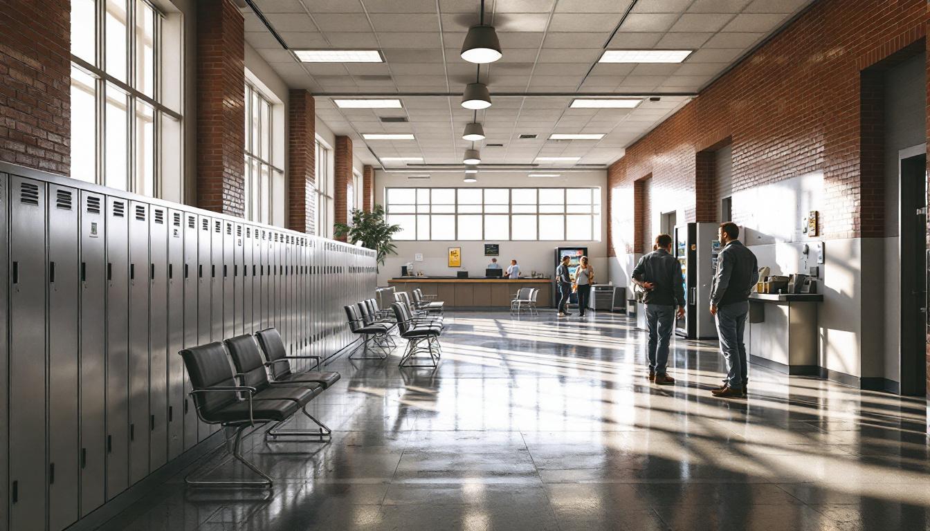 Visitation area at New River Valley Regional Jail
