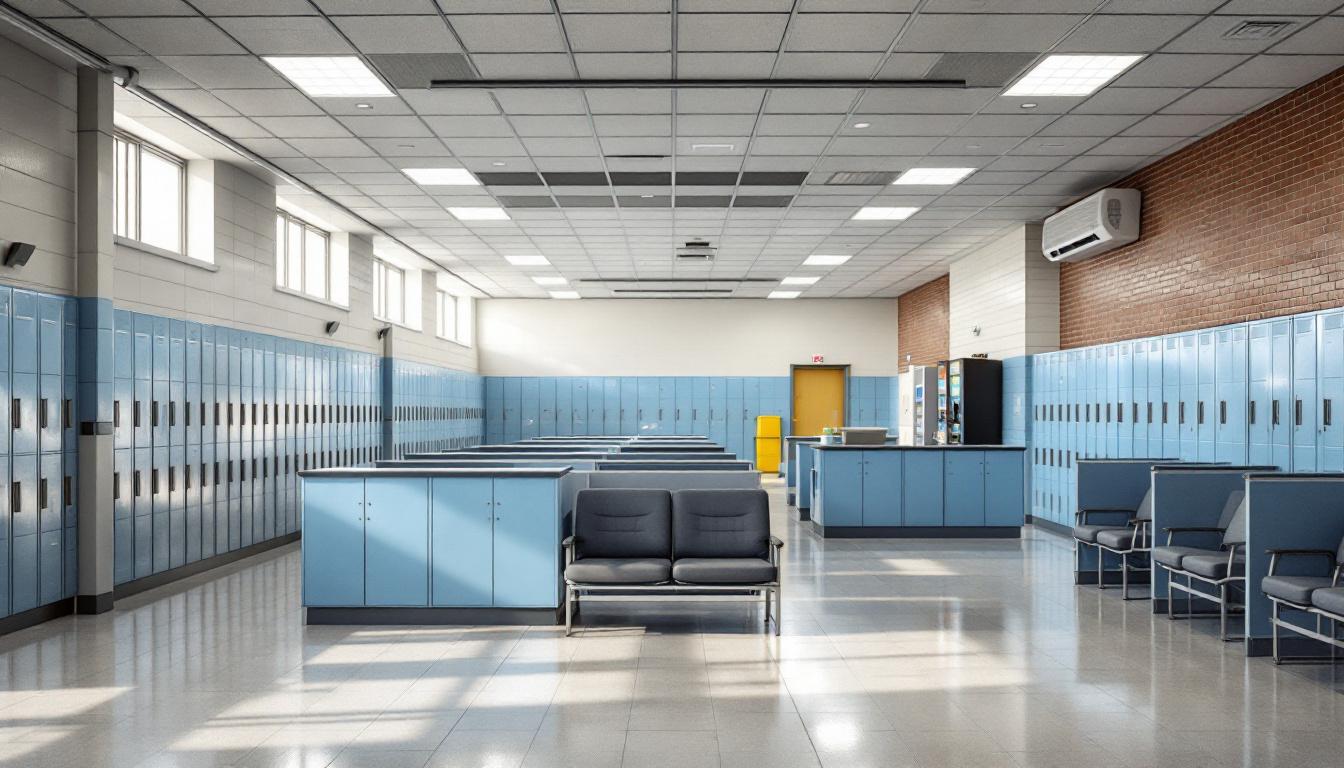 Visitation area at Wallens Ridge State Prison