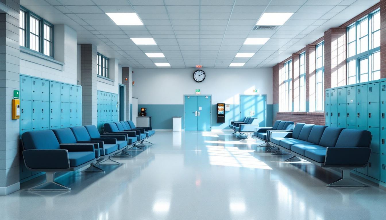 Visitation facilities and waiting area at Meherrin River Regional Jail