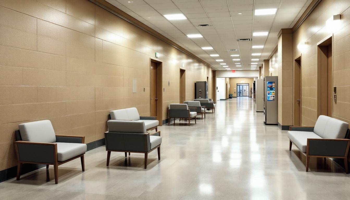 Visitation area at Riverside Regional Jail