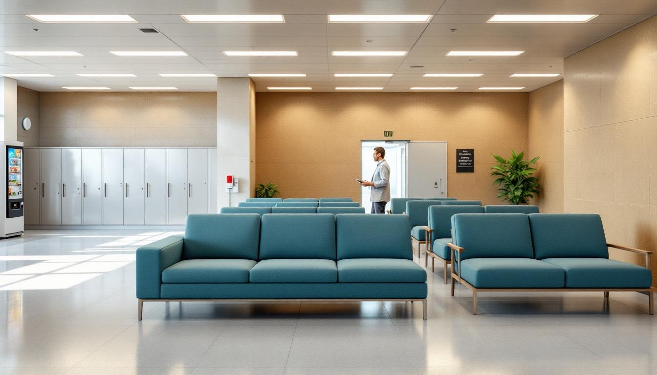 Visitation facilities and waiting area at Northern Neck Regional Jail
