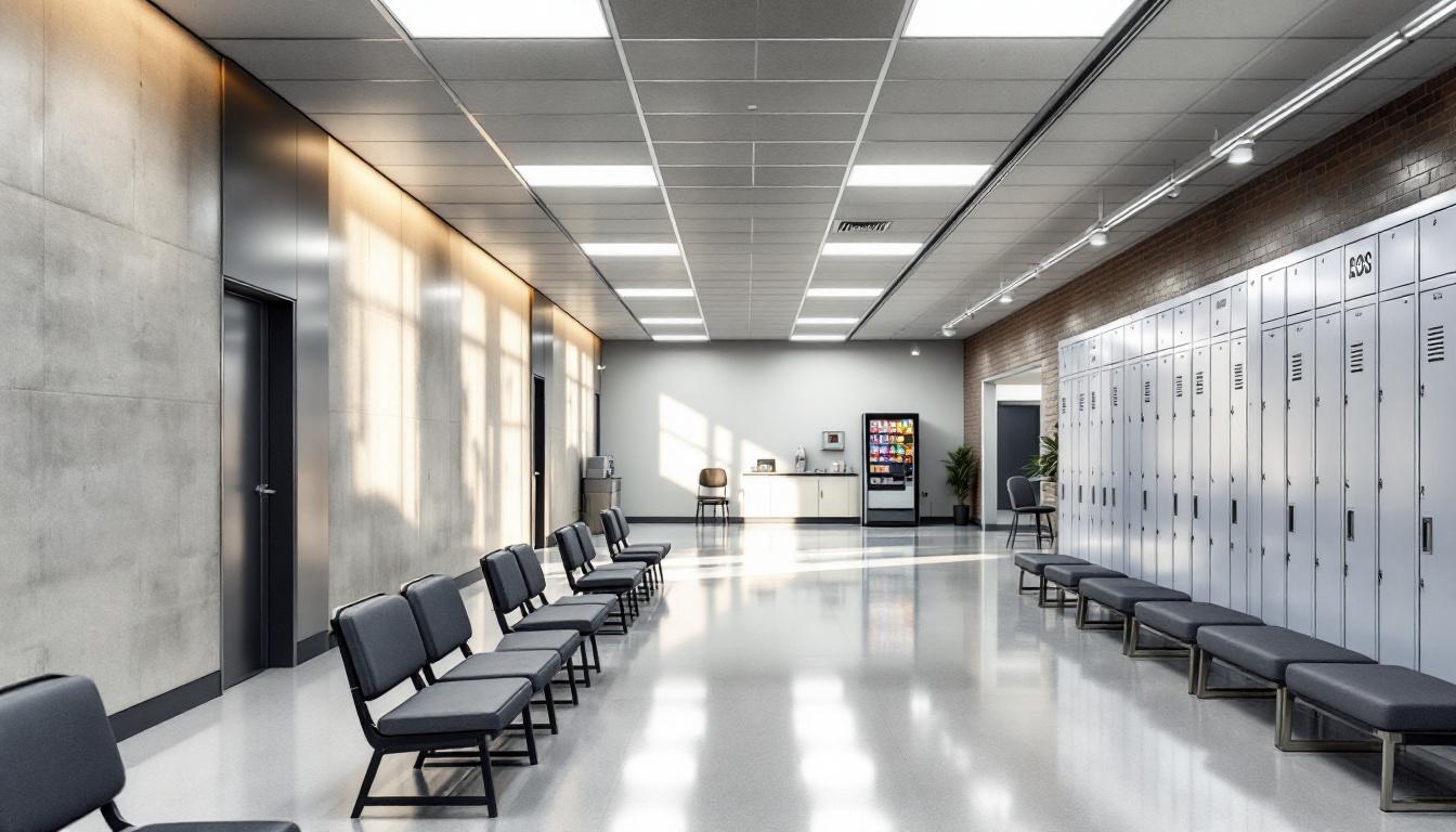 Visitation facilities and waiting area at Botetourt County Jail
