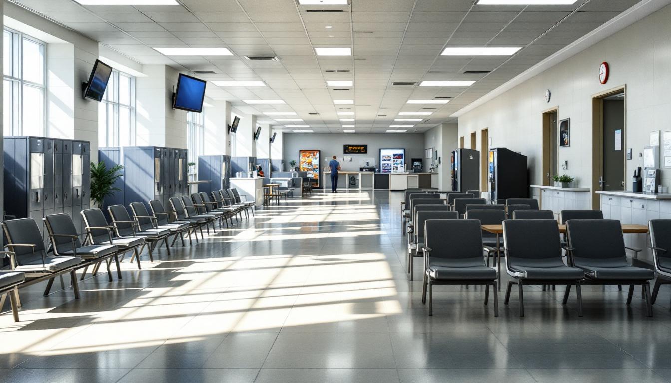 Visitation area at Newport News Jail
