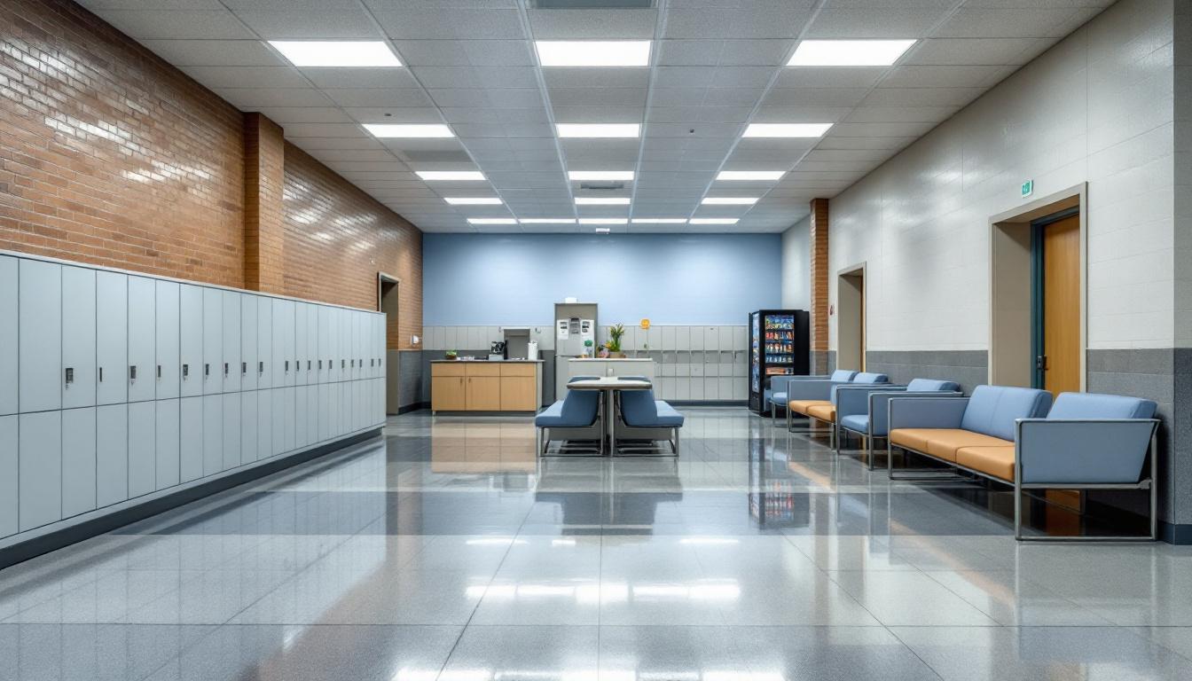 Visitation area at Lawrenceville Correctional Center