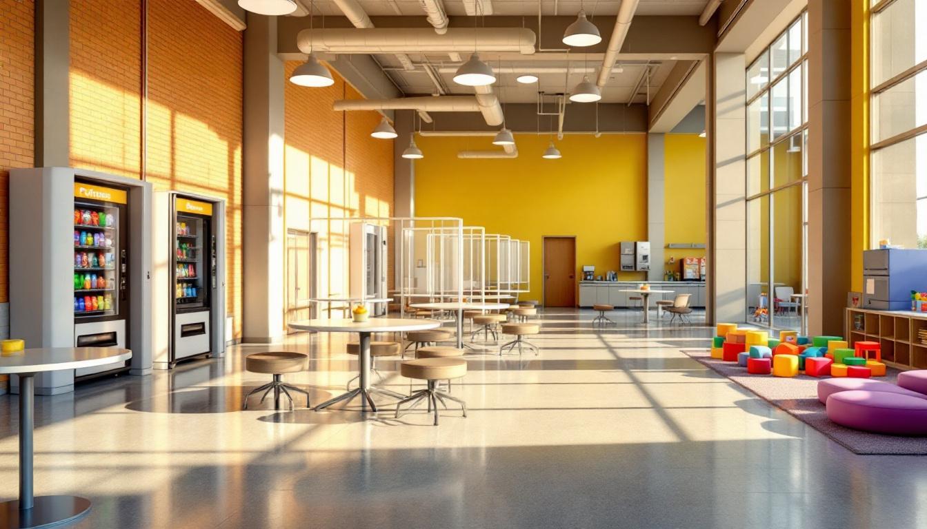 Visitation facilities and waiting area at Virginia Correctional Center for Women