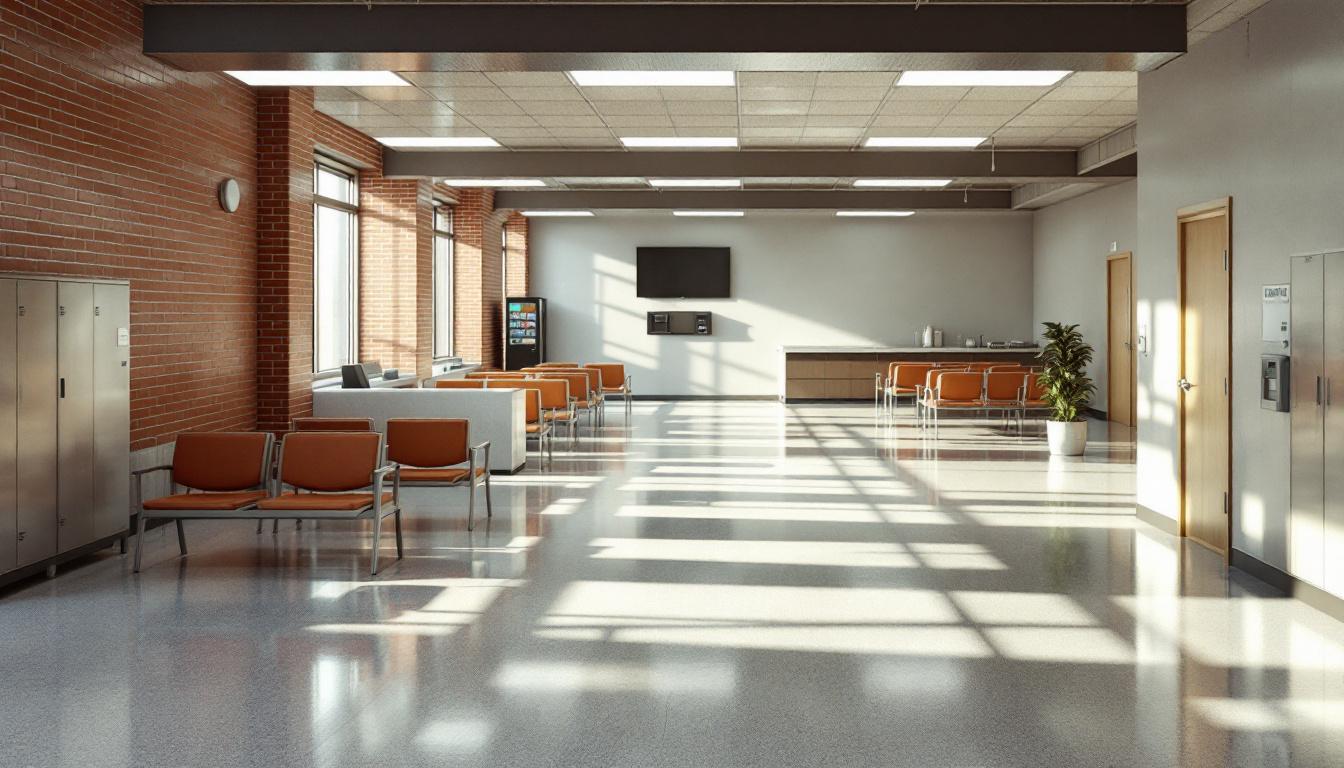 Visitation area at Augusta Correctional Center