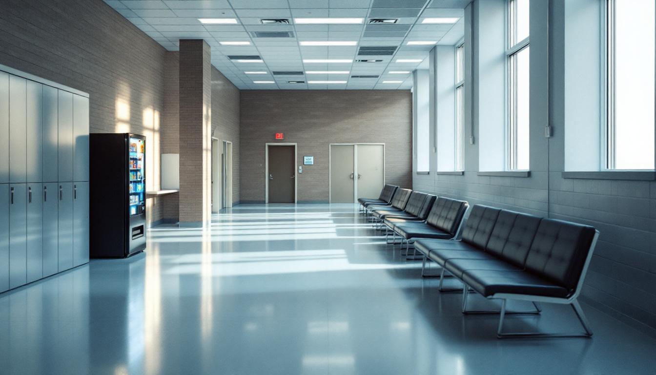Visitation facilities and waiting area at Eastern Shore Regional Jail