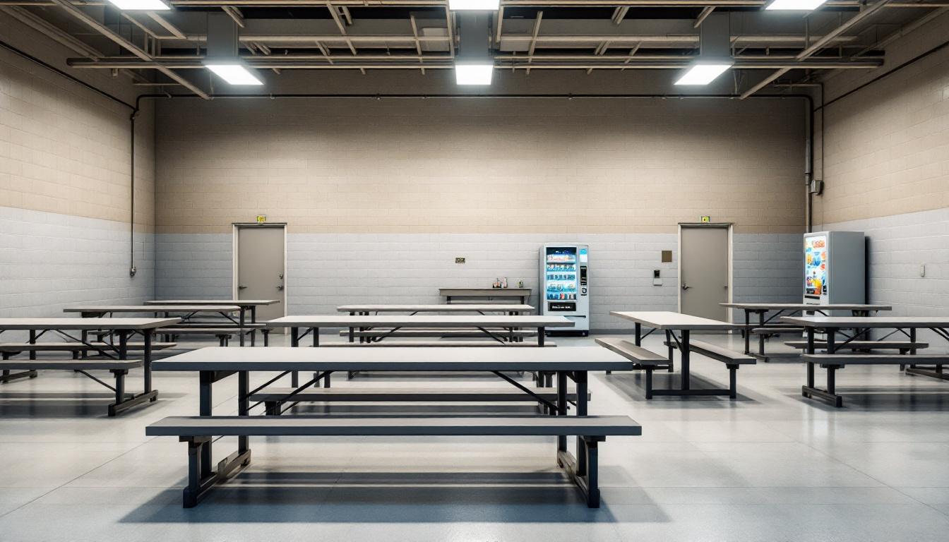 Visitation facilities and waiting area at Augusta Correctional Center