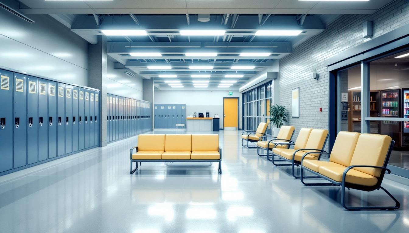 Visitation facilities and waiting area at Blue Ridge Regional Jail Auth