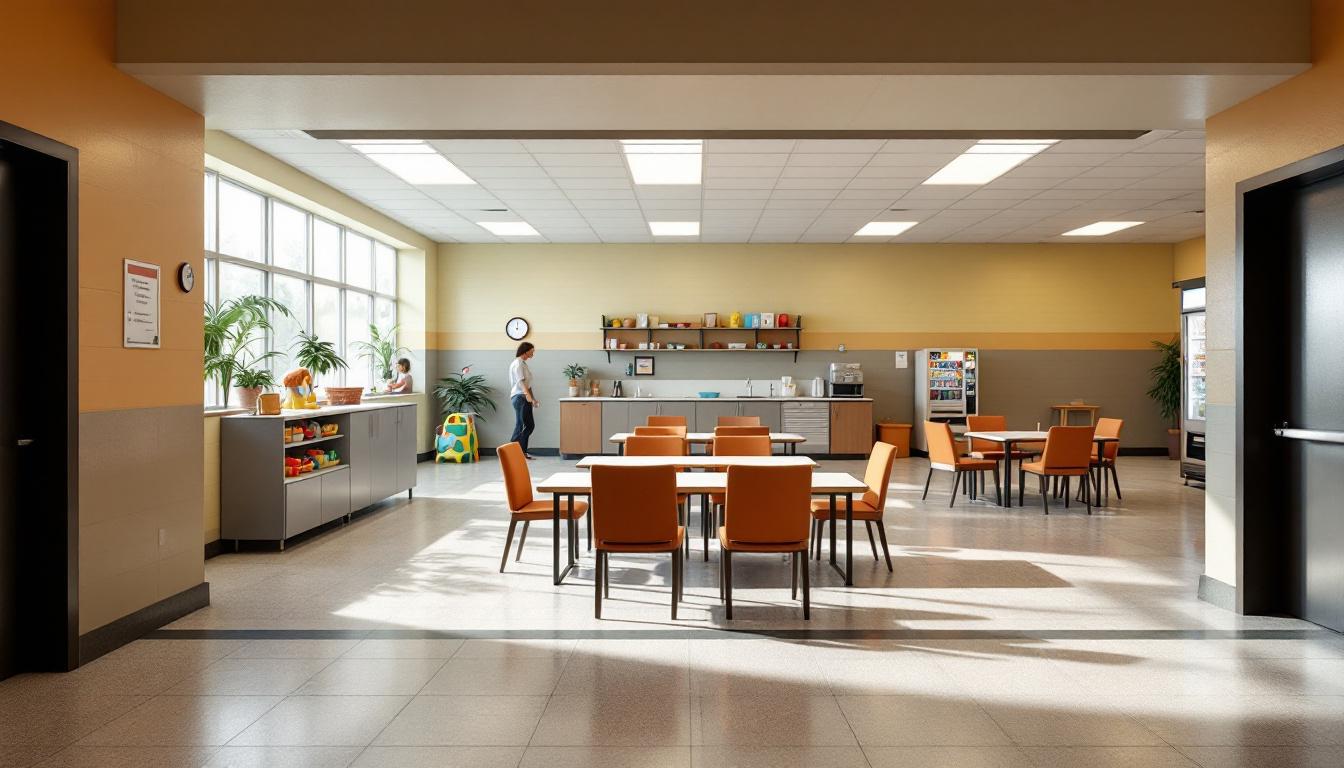 Visitation facilities and waiting area at Virginia Correctional Center for Women