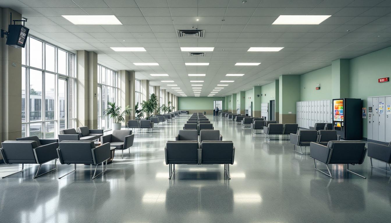 Visitation facilities and waiting area at Bland Correctional Center