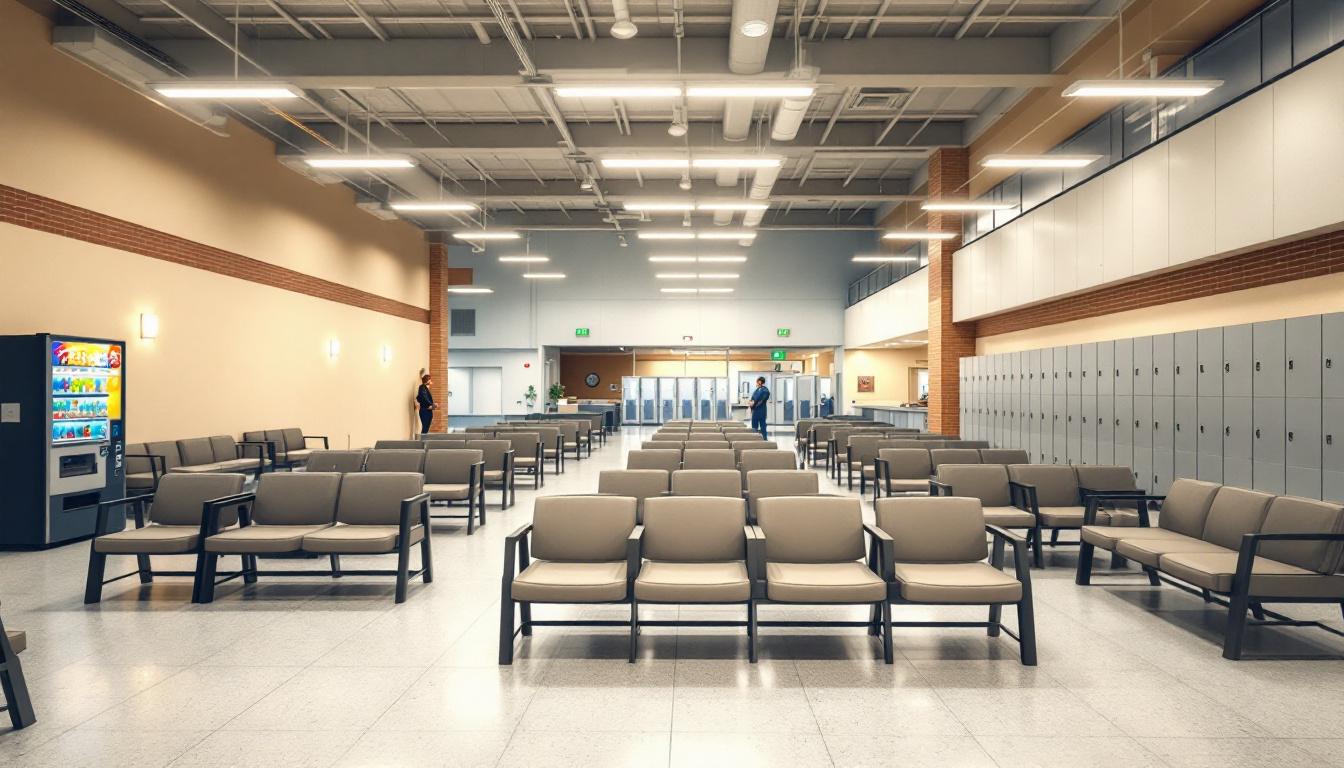 Visitation area at Pittsylvania County Jail